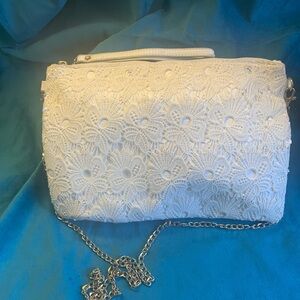 Elegant White Lace Women’s Bag